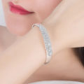 925 Sterling Silver Peacock Opening Screen Bracelet For Women Luxury Designer Texture Open Bracelets Party Original Jewelry Gift. 