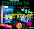 Filmora 14 Full version for Windows 10 and 11 lifetime license. 
