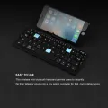 BOW Mini Folding Bluetooth Keyboard Wireless Keypad Support3 Devices With Stand Rechargeable Foldable Keyboard for Phone Tablet. 