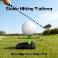 Golf Tee Base Holder 5 Pre Cut Simulator Tees Driving Range Hitting Mat Training Aid for Home Practice Golf Game Accessories.