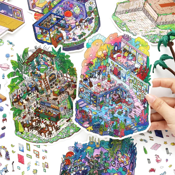 Kawaii%20Deep%20Sea%20Music%20Hall%203D%20space%20station%20Landscape%20Sticker%20%20DIY%20Pocket%20Cabin%20Scene%20festival%20%20%EF%BB%BF%20-%20Image%202