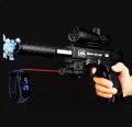 2PS/SUPER FAST ACTION BUP G SHOOTING  GLOCK TOY GUN +LED DEGITAL TOUCH SCREEN WATCH FOR BOYS Black AIR SOFT FINE QUALITY PLASTIC AIRSOFT SHELL ENJECT WITH RED LASER  LIGHT TOY GUN WITH M4 DEGITAL TOUCH WATCH   FOR 7 TO 12 YEARS OLD BOYS. 