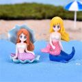 Aquarium Decoration Beautiful Mermaid Figurine Fish Tank Ornaments DIY Cake Decor Desk Craft Accessories Miniature Figurines. 