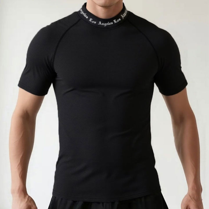 Men%20Bodybuilding%20Quick%20Dry%20Casual%20Compression%20Short%20Sleeve%20T-Shirt%20Man%20Gym%20Fitness%20Clothing%20Sport%20Running%20Workout%20Tee%20Sweatshirt%20-%20Image%204