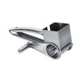 Multifunctional Kitchen Craft Rotary Stainless Steel Cheese Grater 1 Drums Slice Shred Tool. 