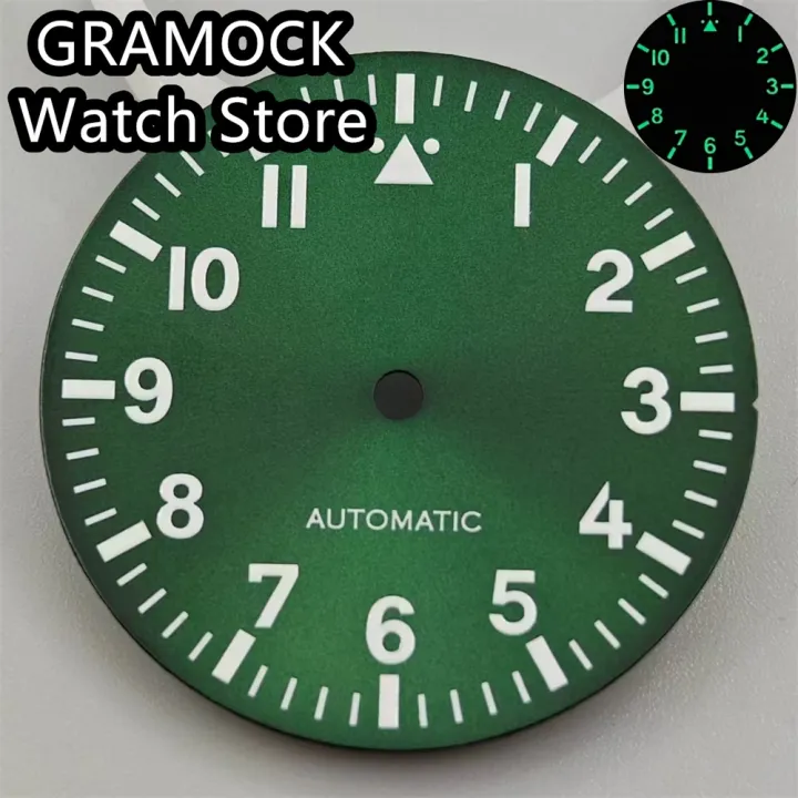 GRAMOCK%2029mm%20Watch%20Dial%20White%20Black%20Blue%20Green%20Dial%20Green%20Luminous%20Fit%20NH35%20NH36%20ETA2824%202836%20Mingzhu%20DG%20Miyota%20PT5000%20Movement%20-%20Image%206