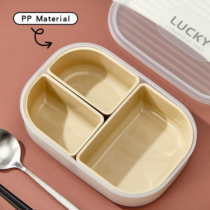 WORTHBUY%203%20Grids%20Microwave%20Plastic%20Lunch%20Box%20Portable%20Detachable%20Fruit%20Bento%20Box%20Stackable%20Food%20Container%20For%20School%20Office%20-%20Image%207