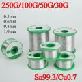 Lead-free Solder Wire Sn99.3/Cu0.7 High Purity Soldering Wire Roll for Electronic Repair Environmental Protection tin Wire Flux.