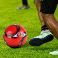 1PC A Size 3 and 5 Cyclone Football, Soft Inflatable Red Soccer Ball, Suitable for Training and Match Play. 