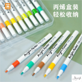 Alquraysh Premium Quality With Plastic Box Packing,  Acrylic Markers box, Acrylic Marker a Set of 12/24 Good Quality, Acrylic Colours , Acrylic Paint set, Acrylic Markers.. 