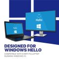 USB Fingerprint Key Windows Compatible Biometric Scanner for Password Free Login Ideal for PC Security.