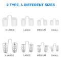 8/2 PCS Anti Snoring Breathe Easy Sleep Nose Clip Snore Stopper Aid Nasal Dilators Device Congestion Aid No Strips Cones. 
