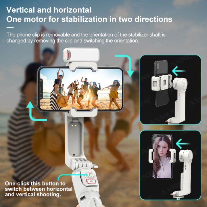 A10%20Gimbal%20Stabilizer%20Selfie%20Stick%20Tripod%20Smartphone%20Handheld%20Gimbal%20with%20Fill%20Light%20Telescopic%20Rod%20Vlog%20Video%20Record%20for%20iPhone%20-%20Image%203