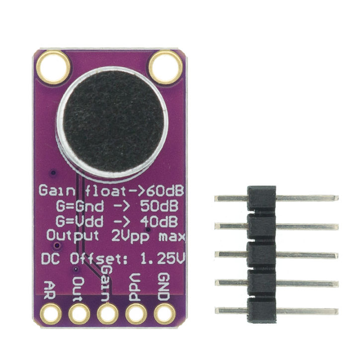 1PCS MAX9814 Microphone Amplifier Board Module Auto Gain Control for Arduino Low THD