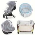 Full-cover Baby Stroller Mosquito Net Cover Sunshade Windshield Mesh Gauze Curtain Trolley Mosquito Net Stretchable Mosquito Net. 