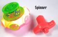 multi color plastic made luttoo with spinner high quality spinner luttoo with flesh light while spinning. 
