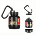 100ML Outdoor Sport Mini Portable Protein Container Powder Bottle With Whey Keychain Health Funnel Medicine Box Small Water Cup. 