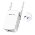 MERCUSYS AC1200 Dual Band Wi-Fi Range Extender, Wireless WiFi Repeater, Wi-Fi Booster, Plug and Play, WPS, 2 External Antennas (ME30), White. 
