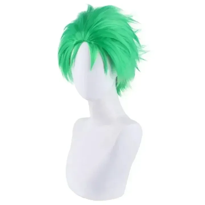 Anime%20Slicked-back%20green%20wig%20Short%20Layer%20Roronoa%20Zoro%20Comic%20Cosplay%20Wigs%20-%20Image%203