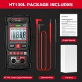 HABOTEST HT109L Digital Multimeter 4000 Counts 600V DC AC Voltage Measurement Voltmeter NCV Resistance Continuity Multitester. 