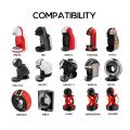 6pcs/Set Reusable Coffee Capsule For Nescafe Dolce Gusto Machine Refillable Coffee Capsule Filter Cup Kit with Spoon and Brush. 