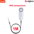 Haozee Tuya Smart Zigbee Hygrometer Thermometer With External Temperature USB Charge or Rechargable Battery. 