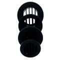 Rotatable Diesel Heater Duct Connector Black Flat round Air Vent Outlet for Car Truck Van Camper - Sizes 42mm 60mm 75mm 90mm. 