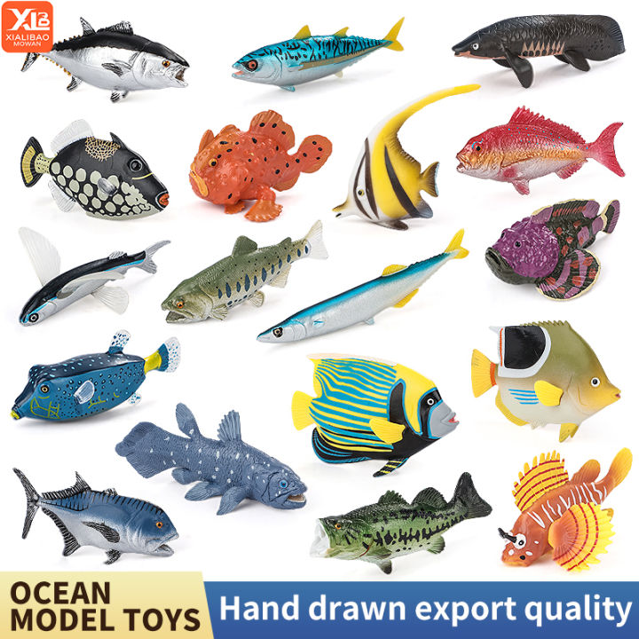 Small Marine Ocean Animal Action Figures Set PVC Sea Life Models ...
