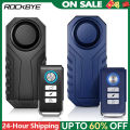 Rockbye Bicycle Alarm Bell 113dB Electric Bike Horn Motorbike Security Anti Theft Wireless Remote Control Vibration Detector New.
