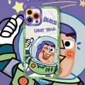 🔥Bustier light🔥Toy Story Buzz Lightyear Woody case iPhone 6 7 8 plus XS Max XR 11 pro Max 12 Pro Max 13 Pro Max 13 mini 12 mini case transparent cover. 