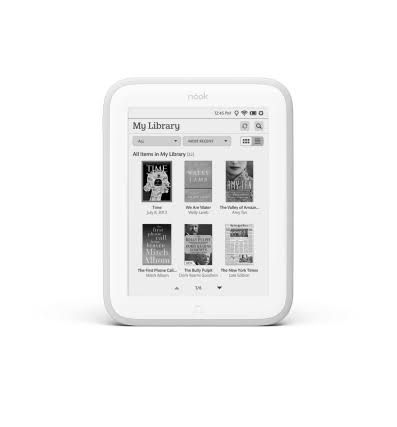 nook glowlight ereader book reader paperwhite tablet