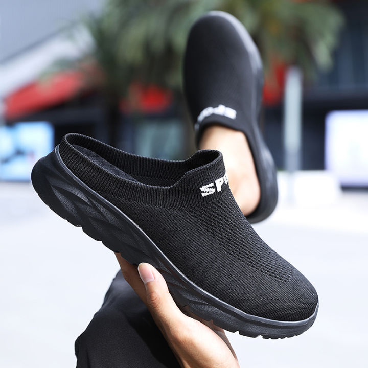 Lightweight%20Men's%20Half%20Slippers%20Breathable%20Men%20Slippers%20Fashion%20Casual%20Shoes%20Anti-slip%20Male%20Flat%20Slip%20on%20Flats%20Outdoor%20Big%20Size%20-%20Image%204
