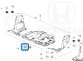 SKU-A613 (1 set of 12 pieces) plastic anchors under the Honda City gn7 (2020-20xx), both 4,5 doors, excluding screws and clips.. 