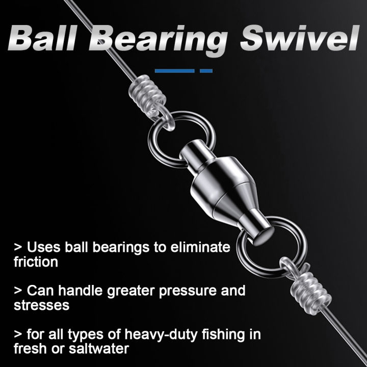 9KM%2010pack%20Ball%20Bearing%20Swivel%20Heavy%20Duty%20Trolling%20Swivel%20Stainless%20Steel%20Fishing%20Connector%20for%20Slow%20Pitch%20Jigging%20-%20Image%204
