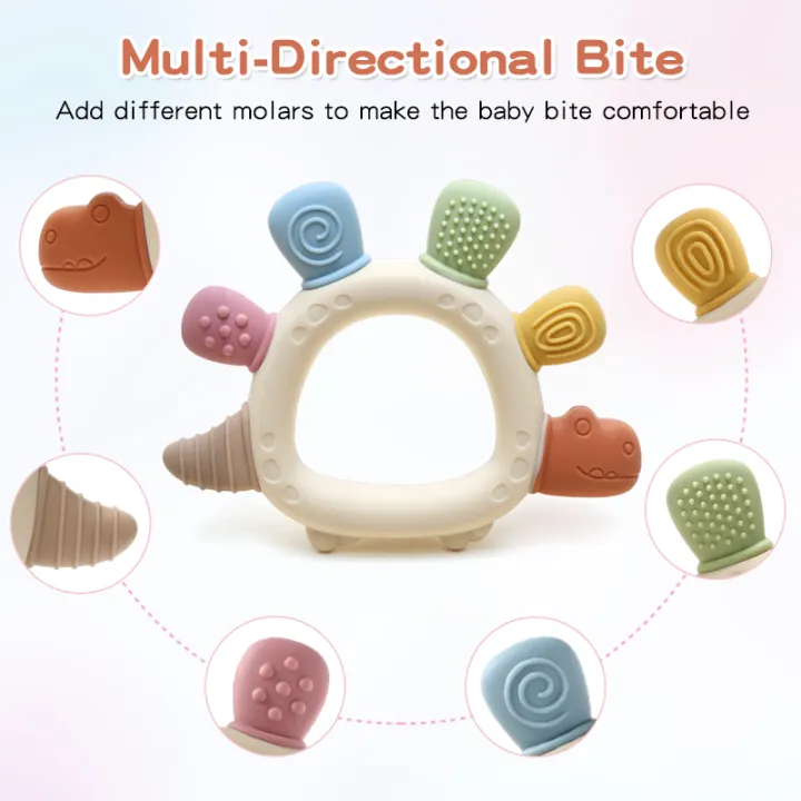 2025%20new%20cartoon%20Silicone%20Teether,Food%20Grade%20Teething%20Ring%20Sensory%20Toys%20for%20Toddlers,Silicone%20dinasour%20shape%20Soothing%20Toys%20-%20Image%202