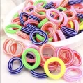 💗Yagi shop💗100 PCs 1.5 PCs baby hair band in a cute drawstring bag gentle fashion hair accessories girls hair. 