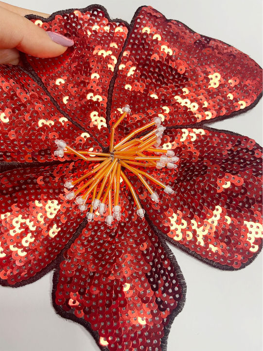 1%20Piece%2020CM%20Shining%20Red%20Orange%20Blue%20Golden%20Silver%20Pink%20Sequins%20Beads%20Sew%20Flower%20Patch%20for%20Evening%20Dress%20Swimsuit%20DIY%20Applique%20-%20Image%202