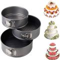 Pack Of 3 Non-Stick Round Cake Pan Set, Springform Round Cake Mould Cake Bakeware Pan Mold Set Round. 