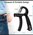Hand Strengthener Hand Gripper Adjustable Resistance Automatic Counting Non-Slip Hand Grip Strength Trainer Fingers Wrist Forearm Exerciser Workout Gear Home Gym Exercise Equipment Hand Gripper 5-60KG Resistance Automatic Non-Slip. 