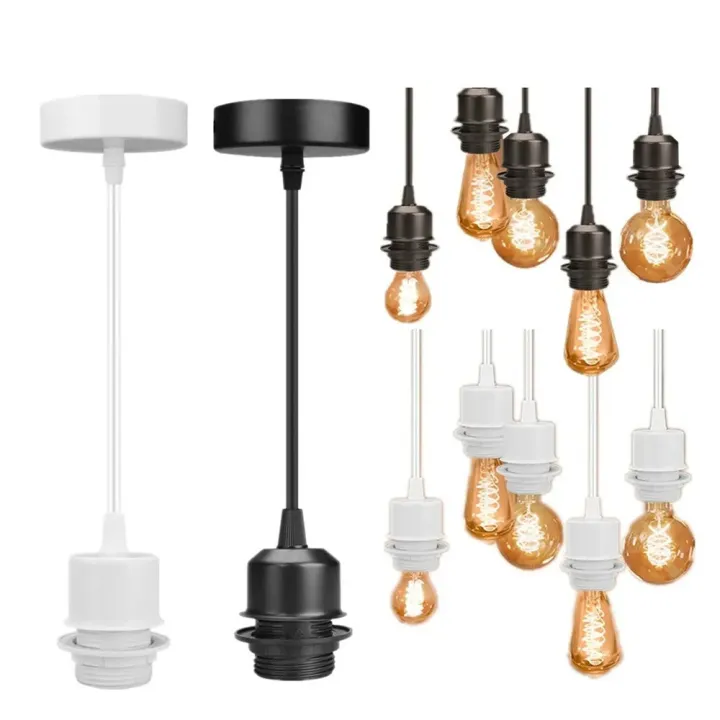 Vintage Adjustable Pendant Lighting Base Ceiling Hanging Lamp Fixture ...