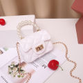 MQATZ Gift Baby Girls Pearl Chain Small Bag Children's Kids Bag Fashion Little Girl Mini Messenger Jelly Bag. 