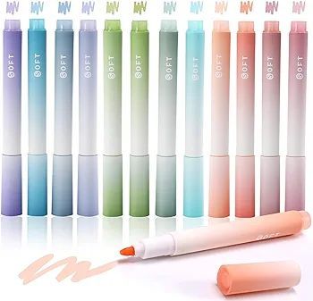 Pastel Highlighter Pen Set  Cute Highlighter Pastels Mix Multi Color 4 Pic