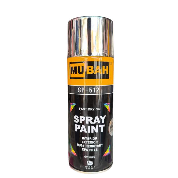 18k Chrome Spray Paint  For Bike, Cars And All Wood & Metal Surfaces Decorative Paint For All Purposes NF Store.pk