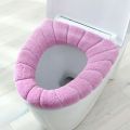 Winter Warmer Toilet Washable Soft Pad Seat Closes Tool Cover Lid Mat Cushion O-shape Toilet Seat Warmer Accessory Bathroom.