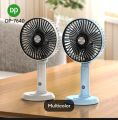 DP-7640 Rechargeable 3000mAh Battery Three Speed Modes Up-Down Adjustable Fan With Mobile Holder. 