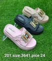 New stylish China made girls and ladies high soul comfortable fancy slippers. 