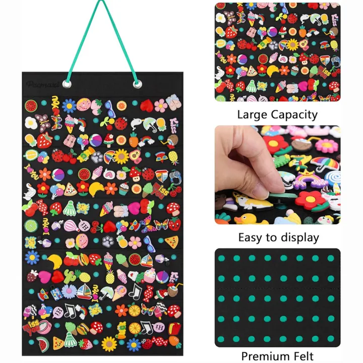 Shoe%20Charms%20Organizer%20With%20180%20Holes,%20Hanging%20Shoe%20Charm%20Holder,%20Shoe%20Decoration%20Clog%20Charms%20Display,%20Collection%20Holder%20-%20Image%204