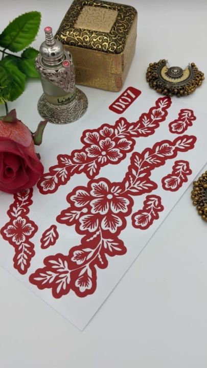 Mehndi sticker mehndi stencil mehndi sticker for girls 43