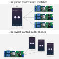 Tuya Smart Wifi Electric Actuator Motor Controller,DC12V 24V 32V 2 Channel Relay Remote Control, RF 433 Radio Control. 