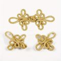 10PCS Gold Wire Chinese Cheongsam Button Dragonfly Knot Fastener Closures. 